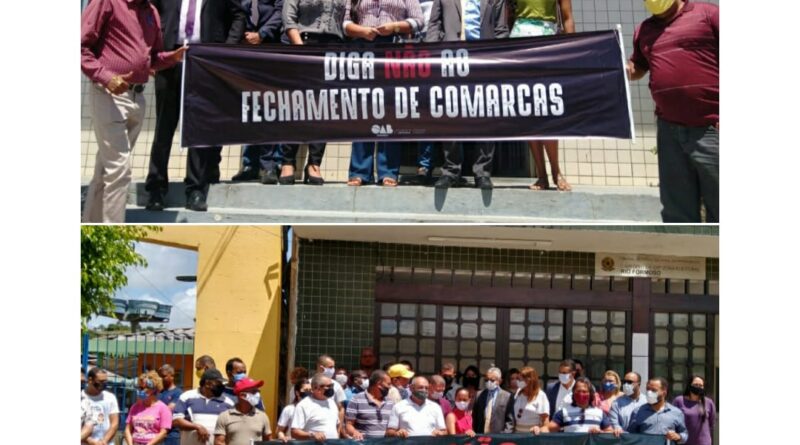 A OAB Barreiros realizou Protesto contra o fechamento de comarcas