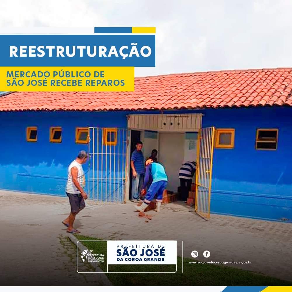 A Prefeitura realiza a reestruturação do mercado público