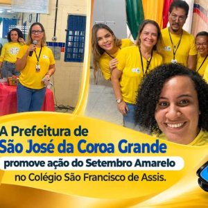 Setembro Amarelo: Prefeitura leva prevenção e valorização da vida aos alunos da EREM São Francisco de Assis